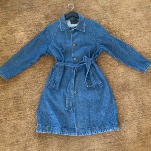 No.6 Store, Denim trench jacket, size small